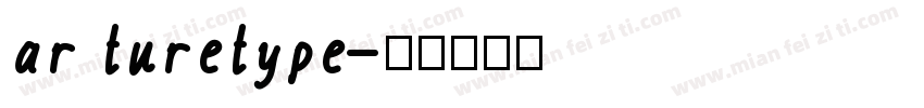 ar turetype字体转换